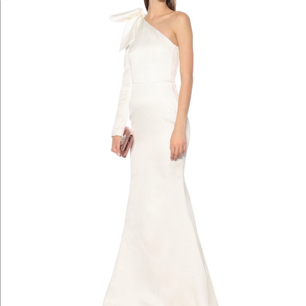 REBECCA VALLANCE - Francesca hammered-satin dress